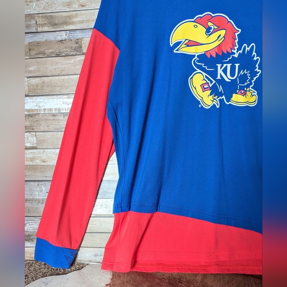 New Emerson Street Kansas University Jayhawk Logo Hoodie - Picture 7 of 15
